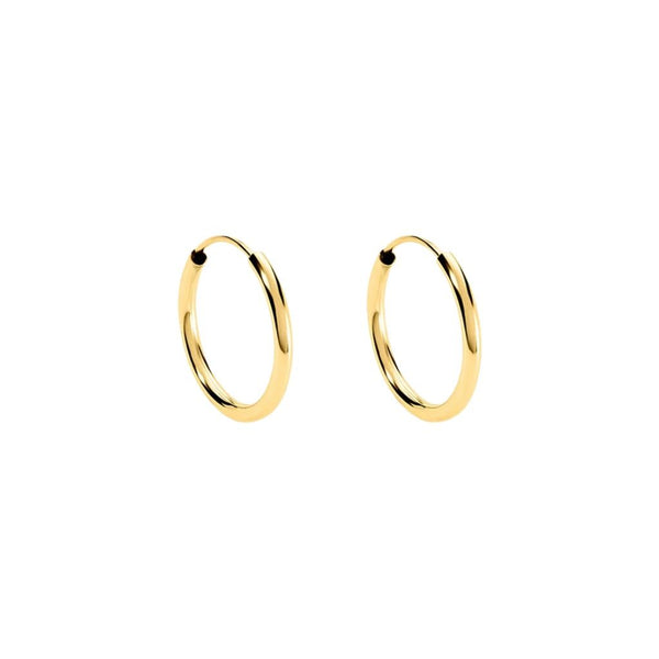 Orecchini Stroili A Cerchio Toujours Oro Giallo 9 KT 12 mm 1401733