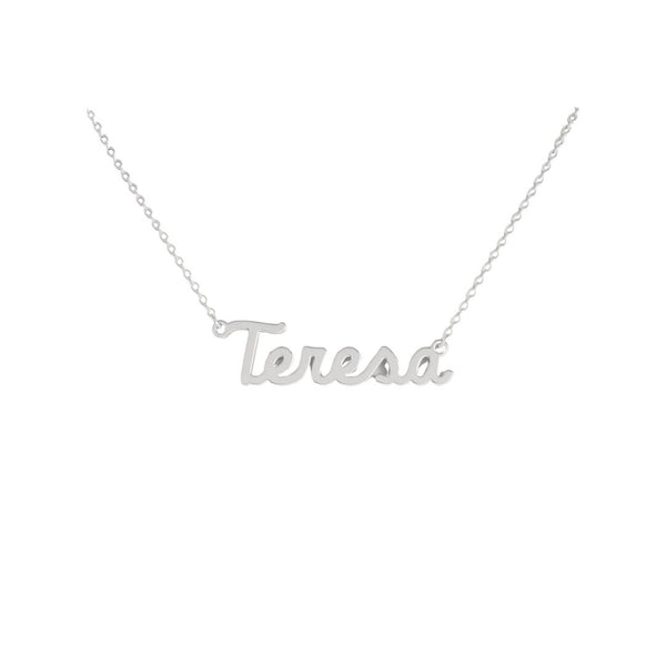 Collana Nome Teresa In Acciaio 316 -