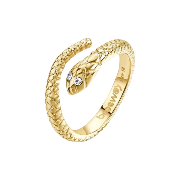 Anello Brosway Chakra Serpente Dorato BHKR006