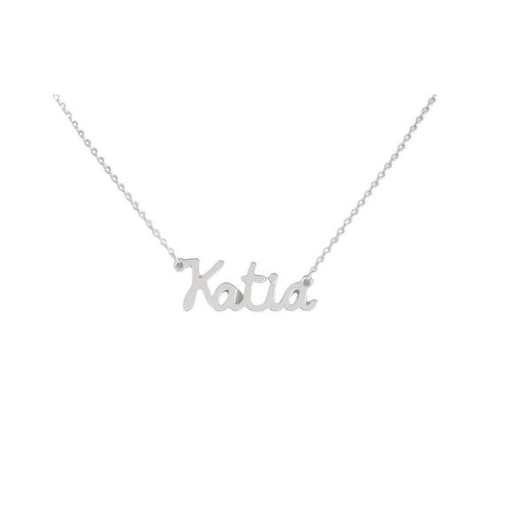 Collana Nome Katia In Acciaio 316 -
