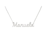 Collana Nome Manuela In Acciaio 316