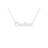 Collana Nome Cristina In Acciaio 316