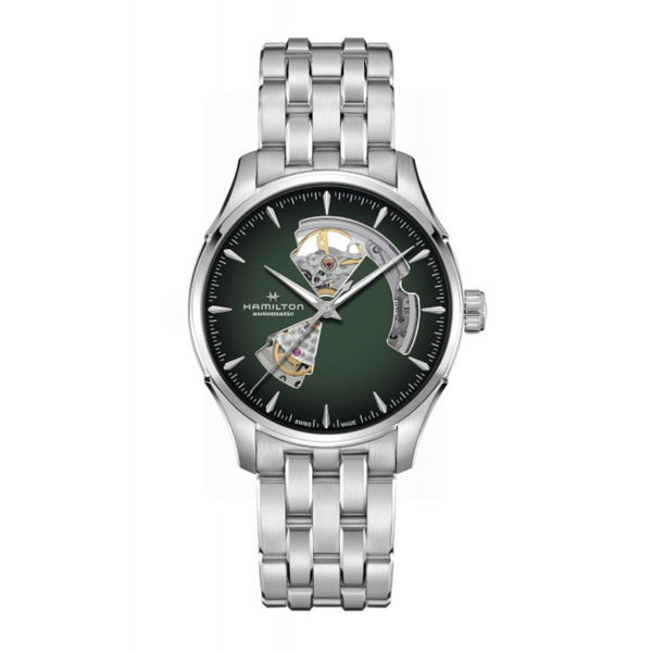 Orologio Hamilton Uomo Jazzmaster Open Heart Automatico Verde H32675160