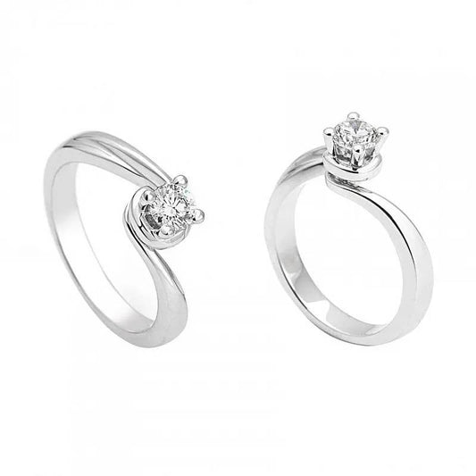 Giorgio Visconti Solitaire Ring with 0.25 ct Central Diamond