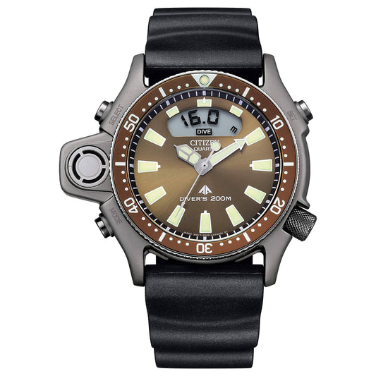 Orologio Citizen Aqualand Limited Edition Con Quadrante Marrone