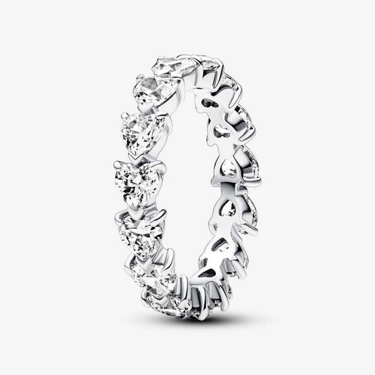 Pandora Hearts Band Ring with Stones