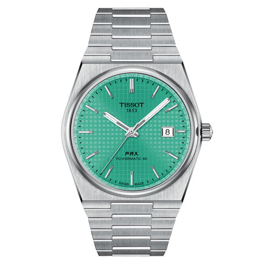 Orologio Tissot PRX da Uomo Automatico Powermatic 80 40 mm Verde menta