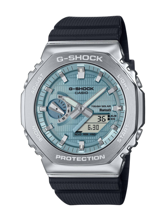 G-Shock G-Steel Series GBM-2100 Watch with Metallic Blue Dial