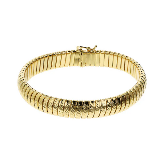 Bracciale Etrusca Tubogas Con Superficie Lavorata