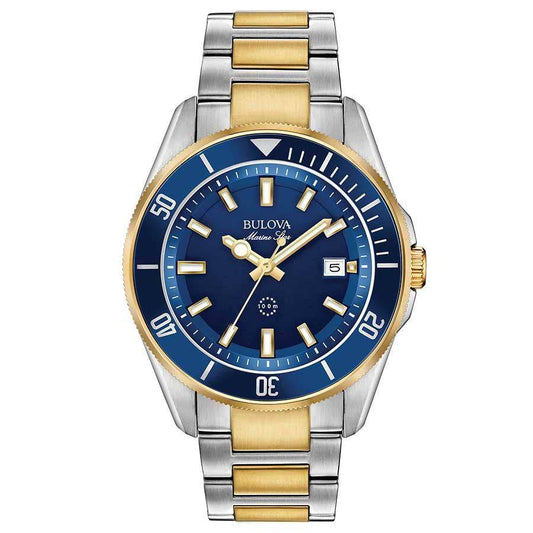 Orologio Bulova Marine Star Bicolore Con Quadrante Blu