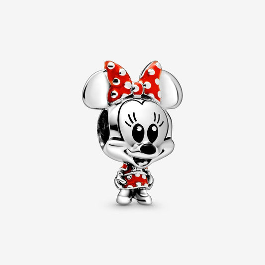 Charm Pandora Disney, Minnie Con Vestito E Fiocco A Pois