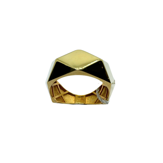 Anello Fascia Lavorata in Oro Giallo 18 KT