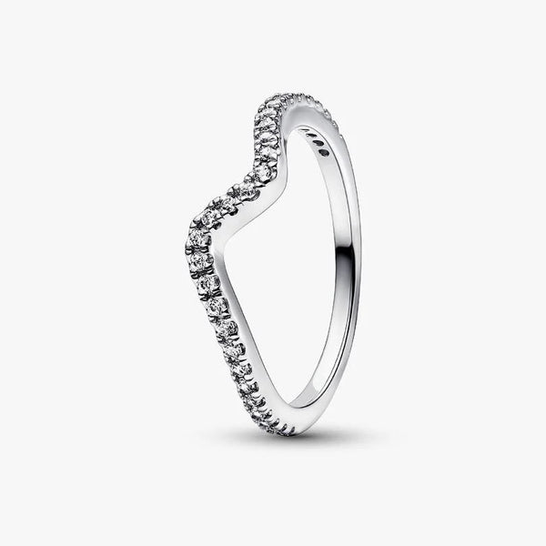 Anello Pandora Onda Pietre Luminose 192539C01