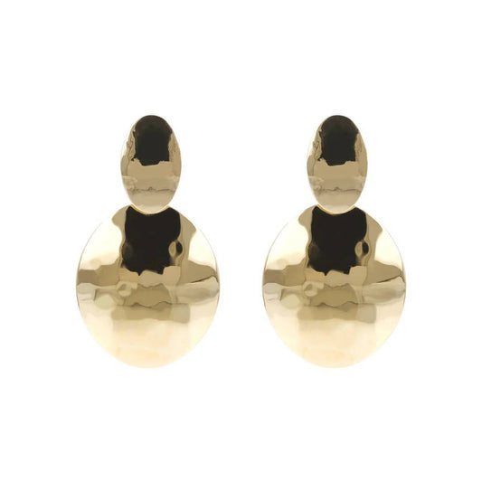 Orecchini Etrusca Pendenti Dischi Martellati