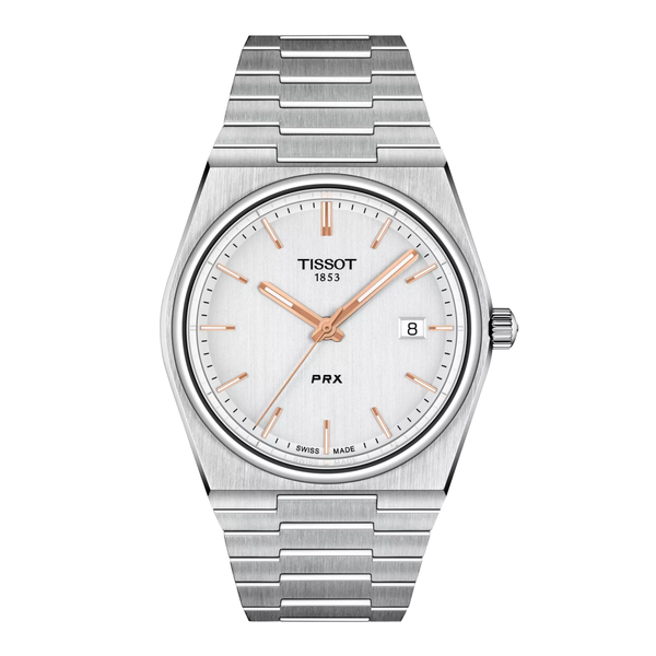 Orologio Tissot PRX Argento Quarzo 40 mm T1374101103100