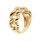 Anello Milor Gold A Fascia Maglia Grumetta Oro 375