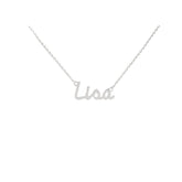 Collana Nome Lisa In Acciaio 316