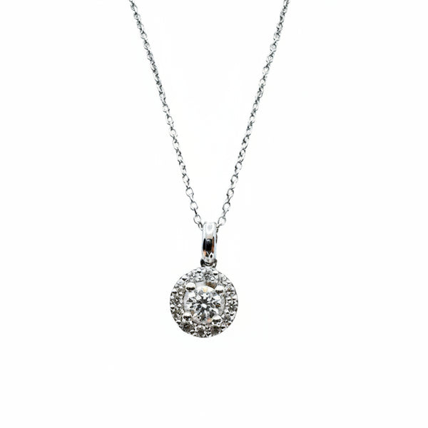 Collana Iannelli Punto Luce in Oro Bianco con Pendente con Diamanti JEP25PBRAVOB