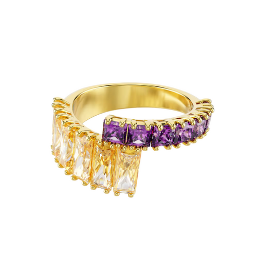 Anello Swarovski Matrix Contrariè Multicolor Placcato Oro Giallo