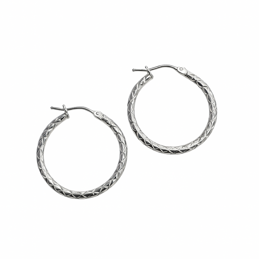 Cerchietti in Oro Bianco 18 KT Lavorati