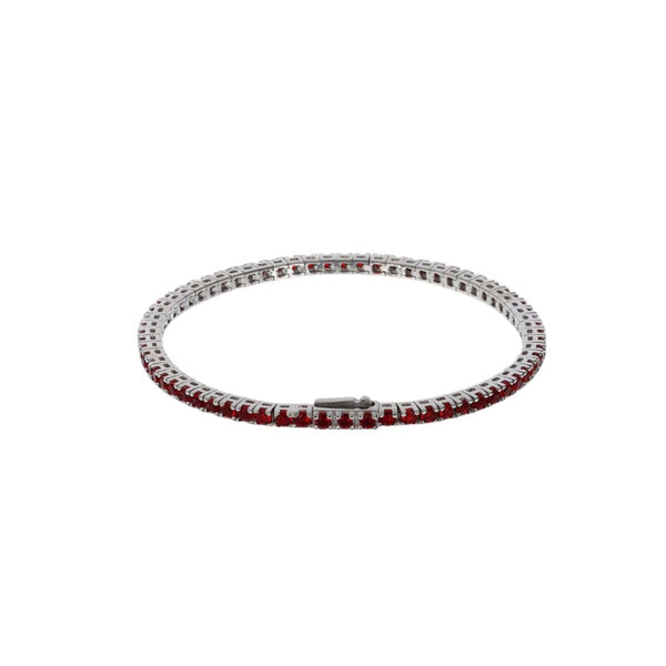 Bracciale Albert M. Tennis Con Cubic Zirconia Rossa WSOX00568.RD.RED