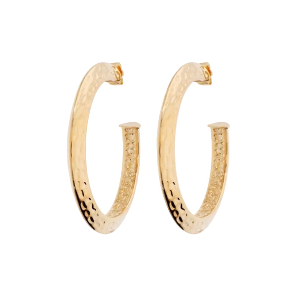 Orecchini Cerchi Etrusca Placcati in Oro Giallo 18 KT WSET00908.YG