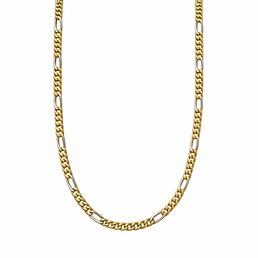 Collana da Uomo in Oro Bianco e Giallo 18 KT