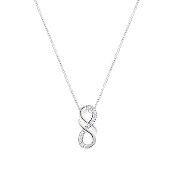 Collana Amen Amore Infinito Con Zirconi In Argento CLINLUBBZ