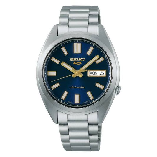Orologio Seiko 5 Automatico con Quadrante Blu Indici Dorati