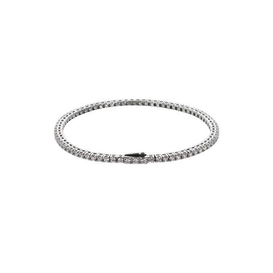 Bracciale Albert M. Tennis Con Cubic Zirconia Bianca