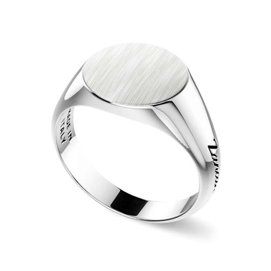 Anello Zancan Uomo Tondo Incidibile