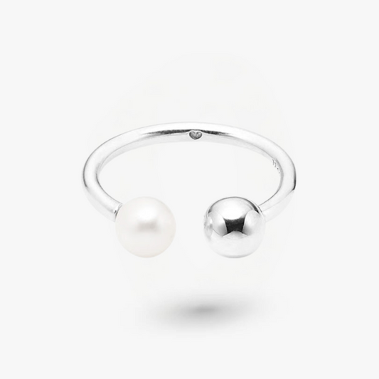 Anillo de perla contemporánea de Pandora