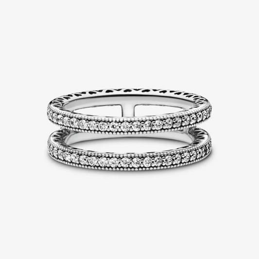 Anello Pandora Doppi Cuori