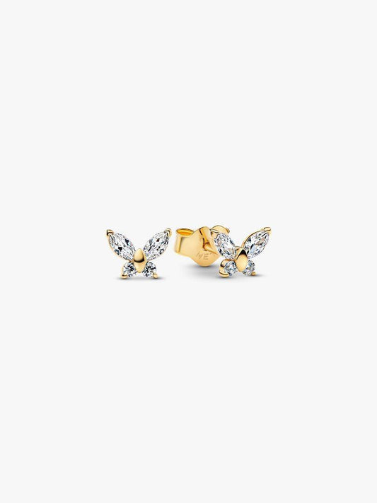 Orecchini Pandora Farfalle Placcate Oro Giallo 14 KT