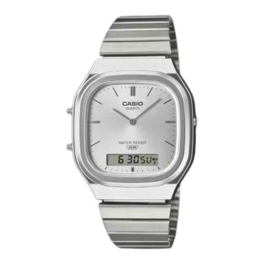 Orologio Casio Vintage Edgy Collection Quadrante Silver