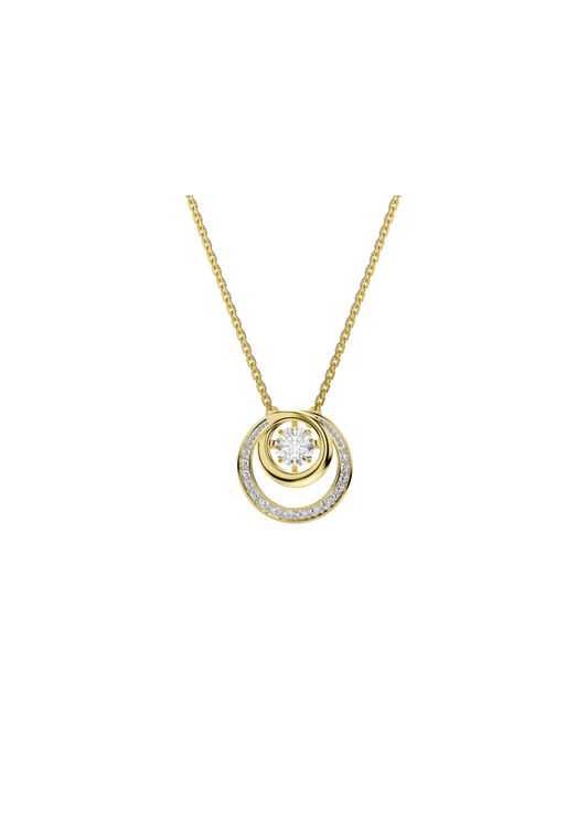 Collana Swarovski Hyperbola Con Pendente Dorato