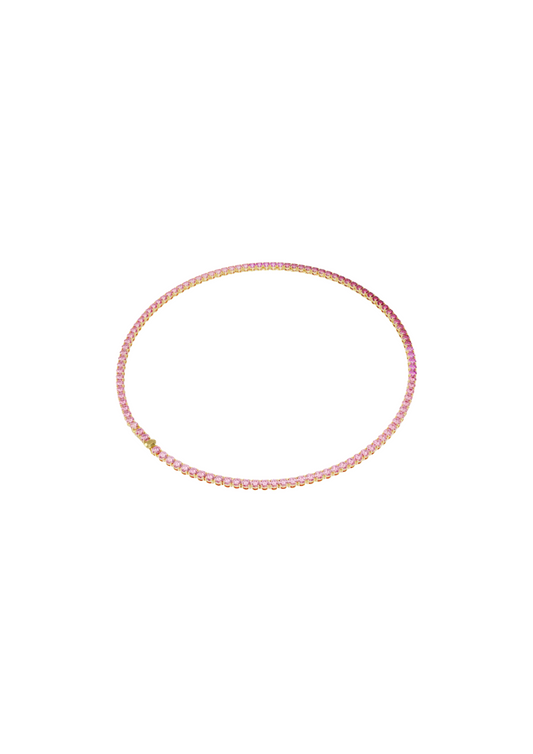 Collana Swarovski Tennis Matrix Rosa
