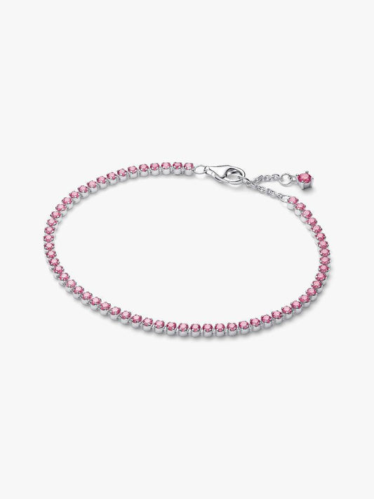 Bracciale Pandora Tennis Con Pietre Rosa Piccole