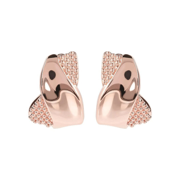 Pendientes Bronzallure con doble textura
