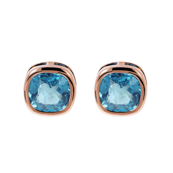 Orecchini Bronzallure a Lobo con Prisma Gem Taglio Cushion -