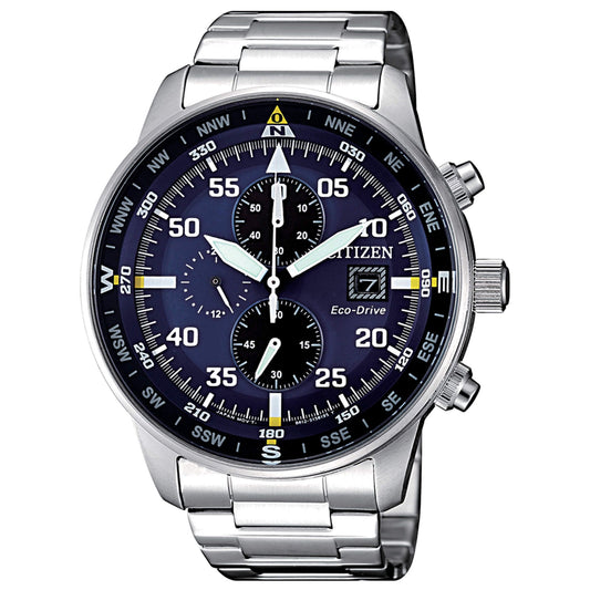 Citizen Men's Chrono Aviator Blue Eco-Drive Watch