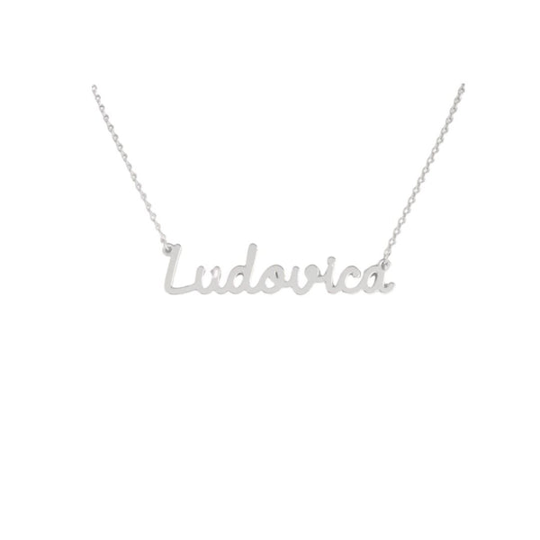 Collana Nome Ludovica In Acciaio 316 -