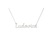 Collana Nome Ludovica In Acciaio 316