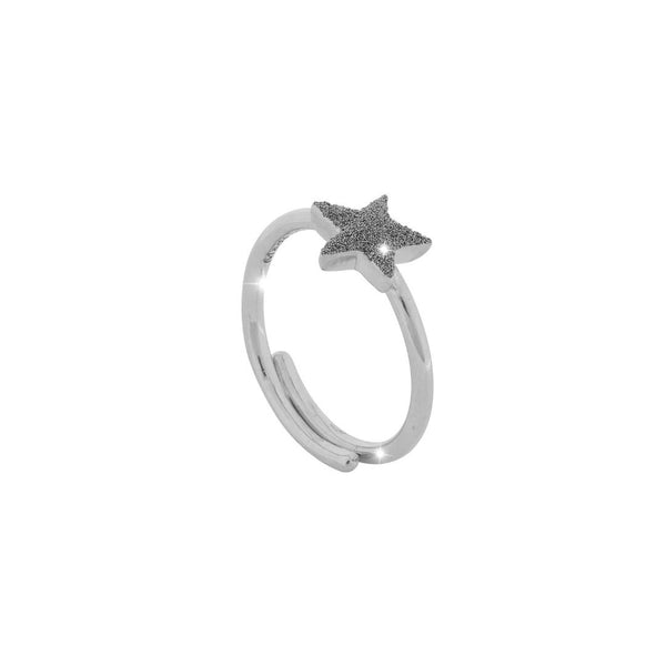 Anillo de Rebecca Jolie con estrella en plata y polvo de diamantes