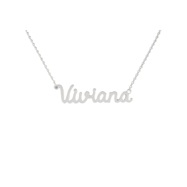 Viviana Name Necklace in 316 Stainless Steel