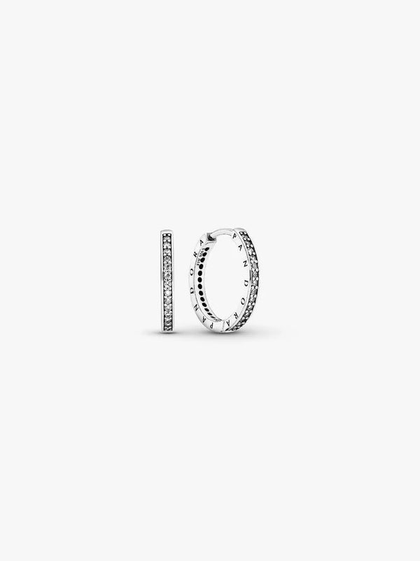 Orecchini Pandora Cerchi Cuori Scintillanti 290558CZ