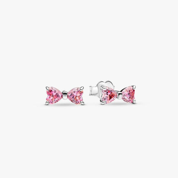 Orecchini Pandora Fiocco Luminoso Rosa 293505C01