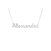 Collana Nome Alessandra In Acciaio 316