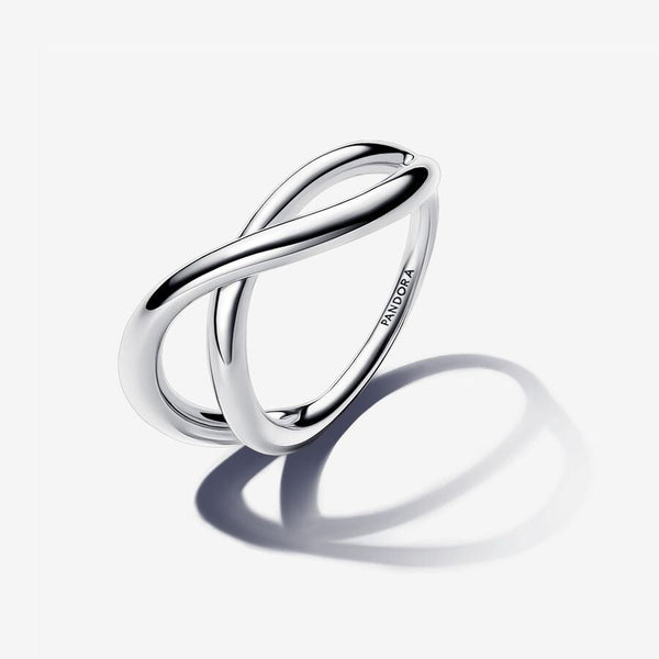 Anello Pandora Argentato Infinito Linea Sinuosa 193318C00