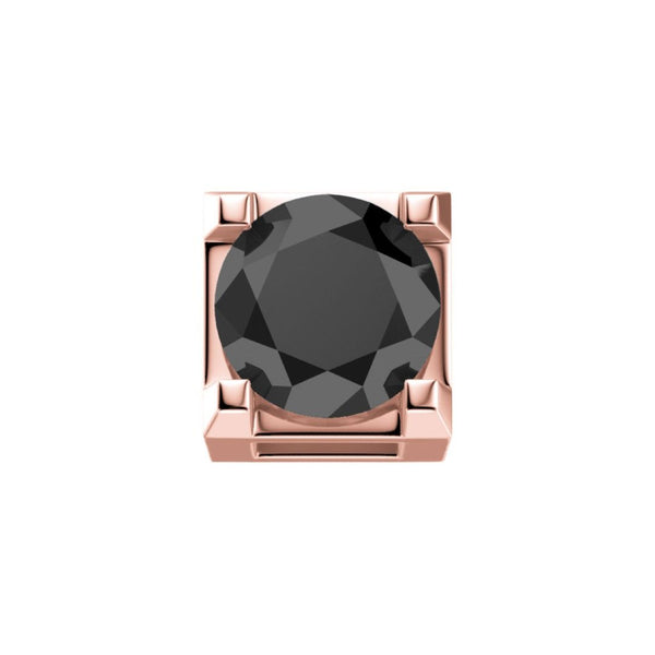 Elements Griffe in Oro Rosa e Diamante Nero 0,05 ct DCHF3305.005